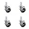 Service Caster 3.5 Inch Phenolic Wheel Swivel 7/8 Inch Square Stem Caster Set with Brake SCC SCC-SQ20S3514-PHS-TLB-78-4 - alternate 1